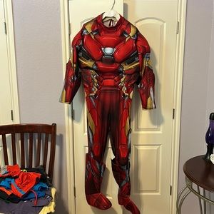 Marvel Civil War Iron Man Costume adult XL muscle jumpsuit like new